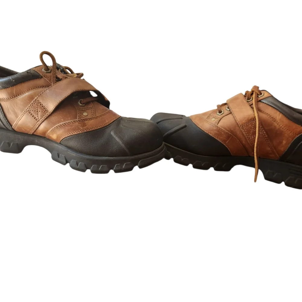 Polo Ralph Lauren Men's Two-Tone Leather Rain Boots